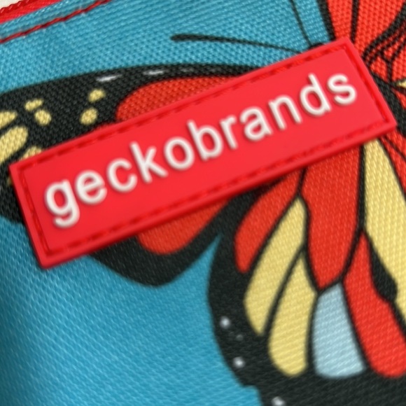 Geckobrands Swimsuit & Utility Bag Aquamarine Blue Butterfly Pattern - Picture 2 of 7